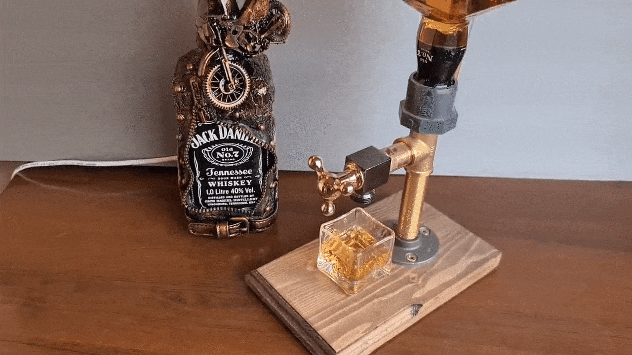 Sleek Whiskey Storage